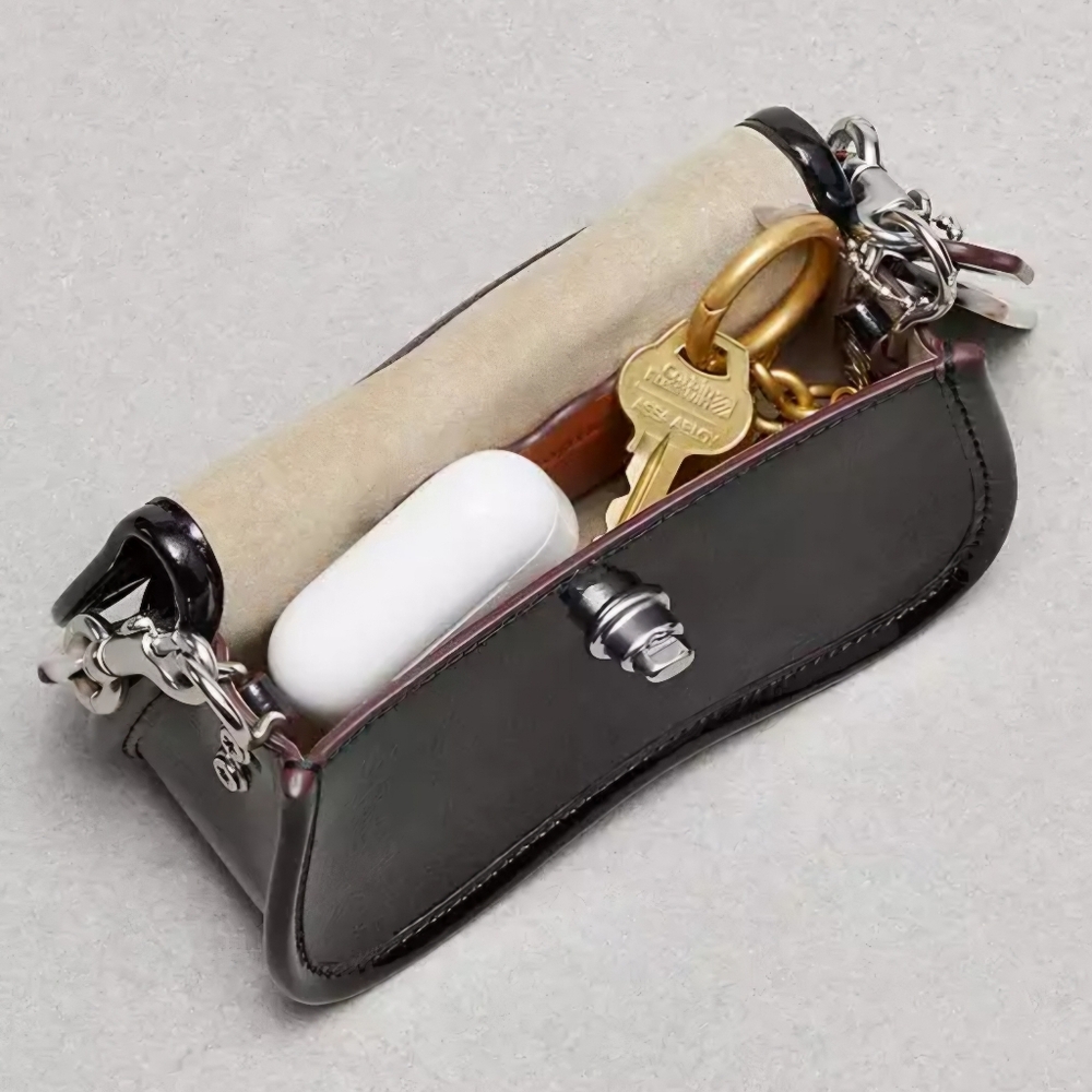 SOLD Coachtopia Cream Leather Mini Wavy Dinky Handbag by Coach - Picture 9 of 16